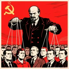 Lenin as a puppeteer