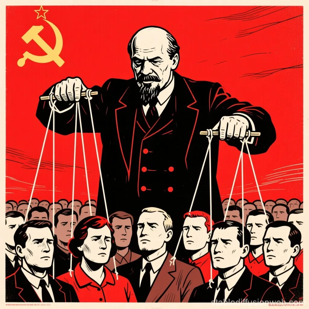 Lenin as a puppeteer